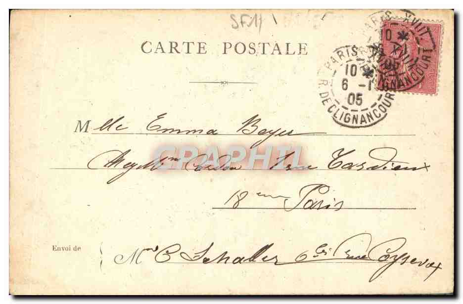 CPA Paris Le Palais Du Luxembourg — Rückseite