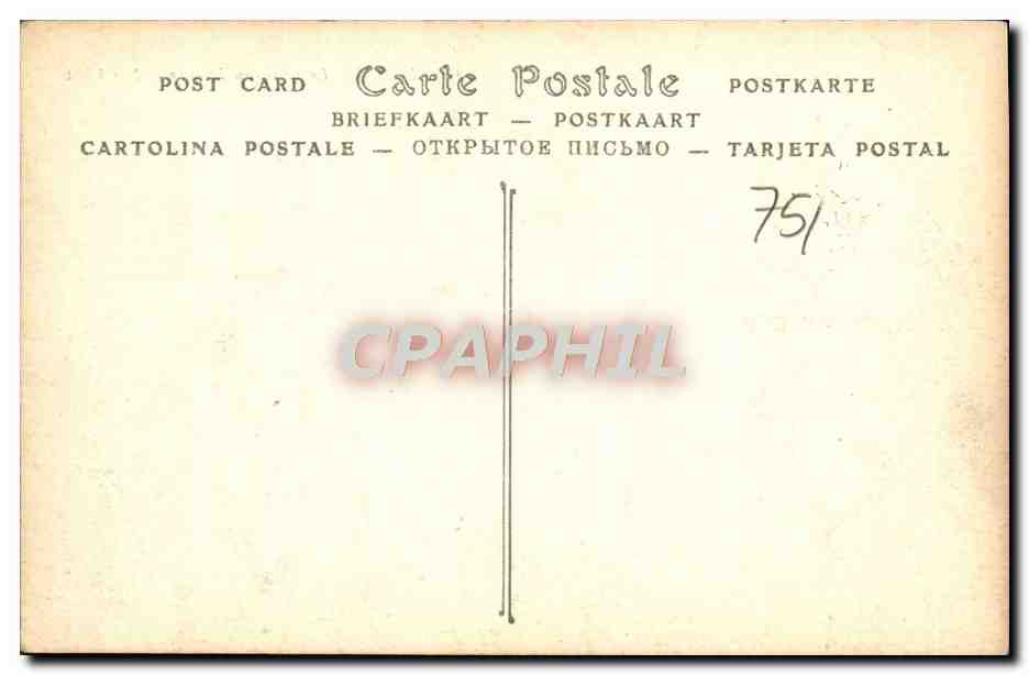 CPA Paris Le Nouveau Louvre — Rückseite