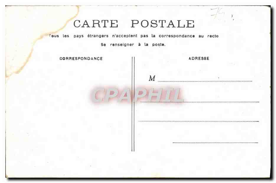 CPA Paris Invalides — Rückseite