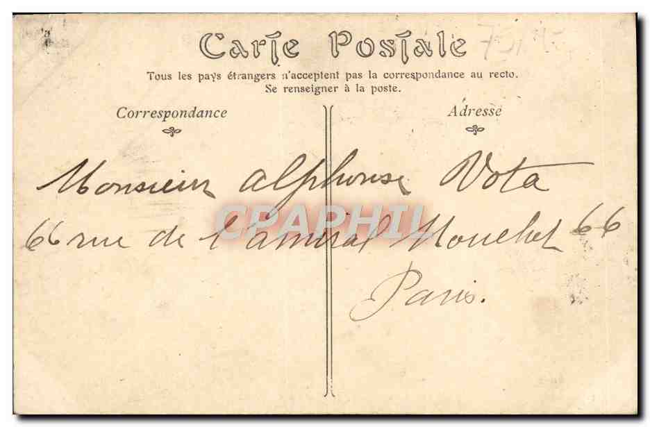 CPA Paris Jardin Du Luxembourg La Fontaine Carpeaux — Verso