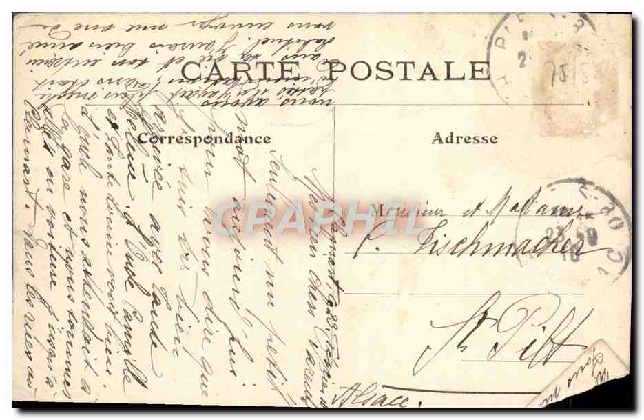 CPA Paris Chambre Des Deputes — Verso