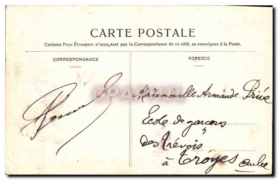 Palast von Fontainebleau — Galerie Henri II, Saal der Feste — Édition G. BOURG — Rückseite
