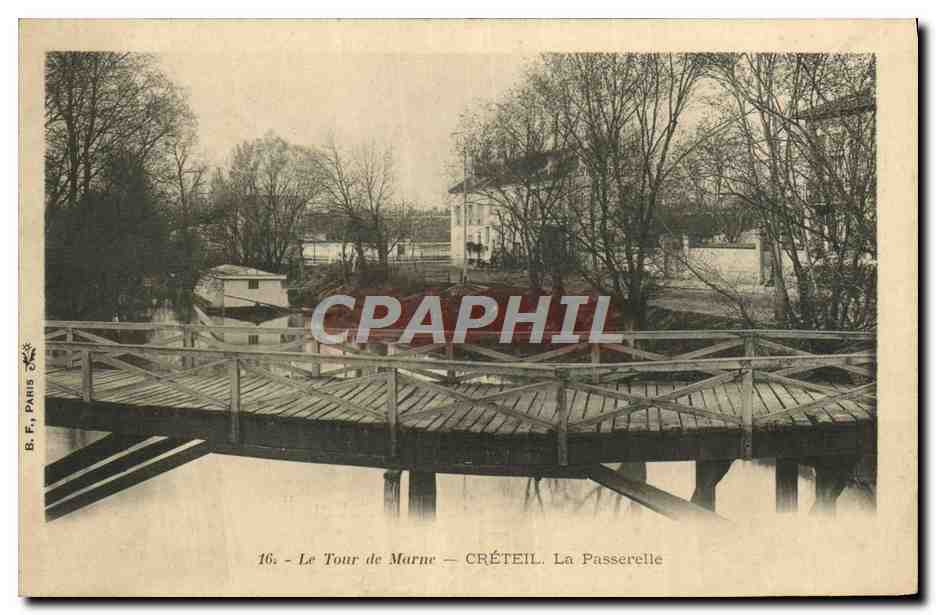 CPA Le Tour De Marne Creteil La Passerelle