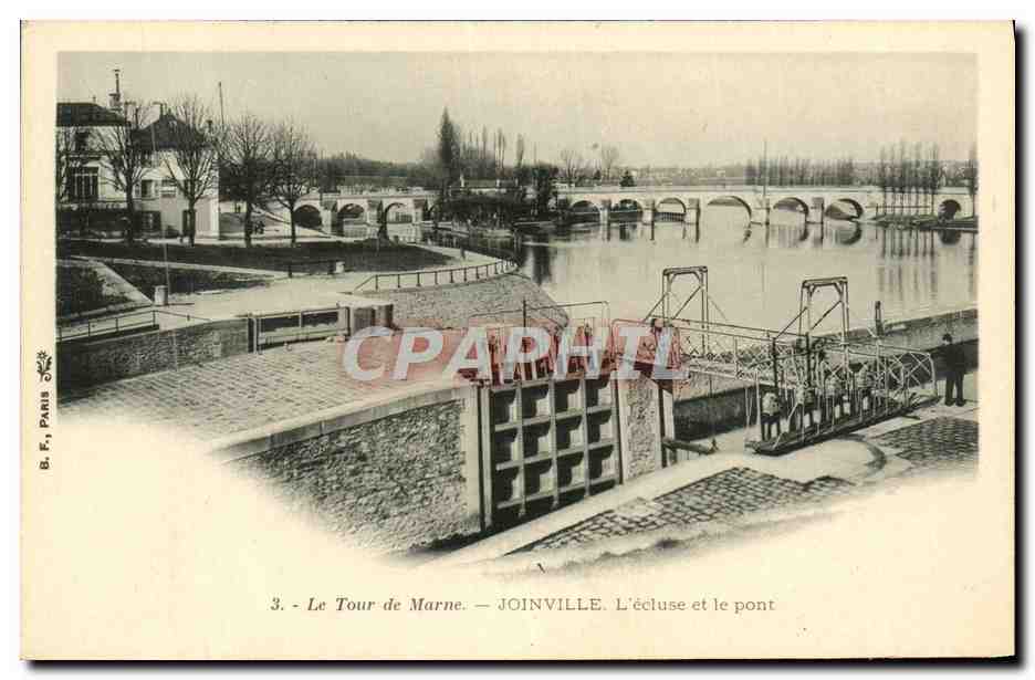 Le Tour de Marne — JOINVILLE. L'écluse et le pont