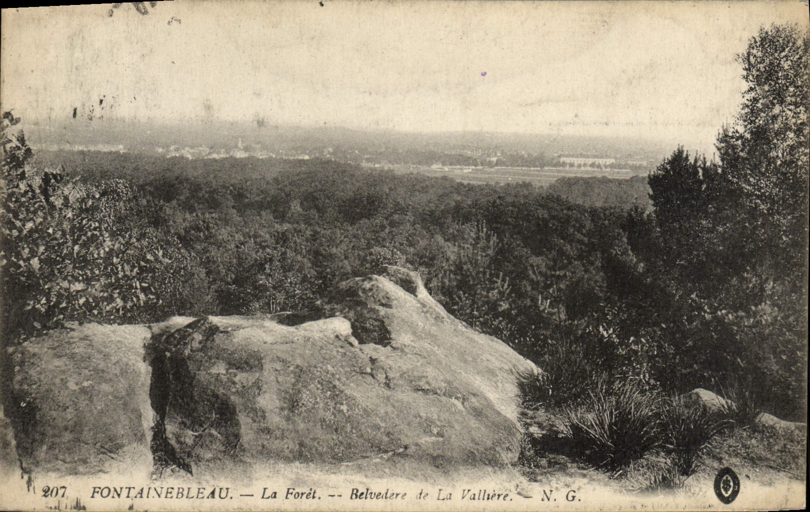 Fontainebleau — La Forêt — Belvédère de La Vallière — N. G.