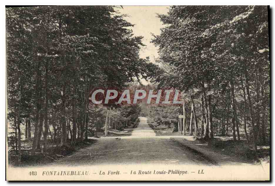 Fontainebleau — La Forêt — La Route Louis-Philippe — LL — n°403