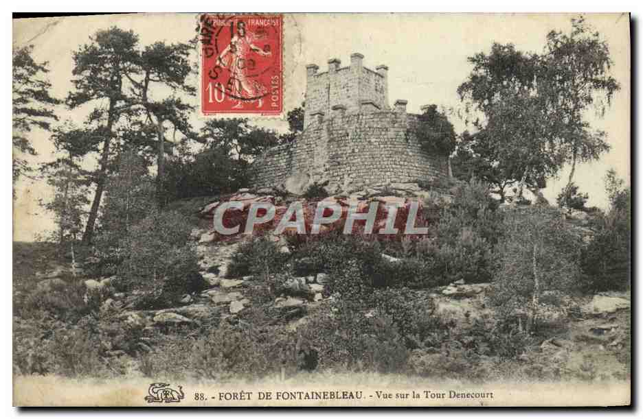 Forêt de Fontainebleau — Vue sur la Tour Denecourt — Éditeur non identifié, n° 88