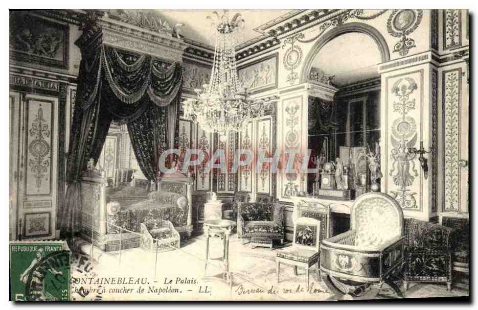 Fontainebleau - Il Palazzo. Camera da letto di Napoleone. - LL.