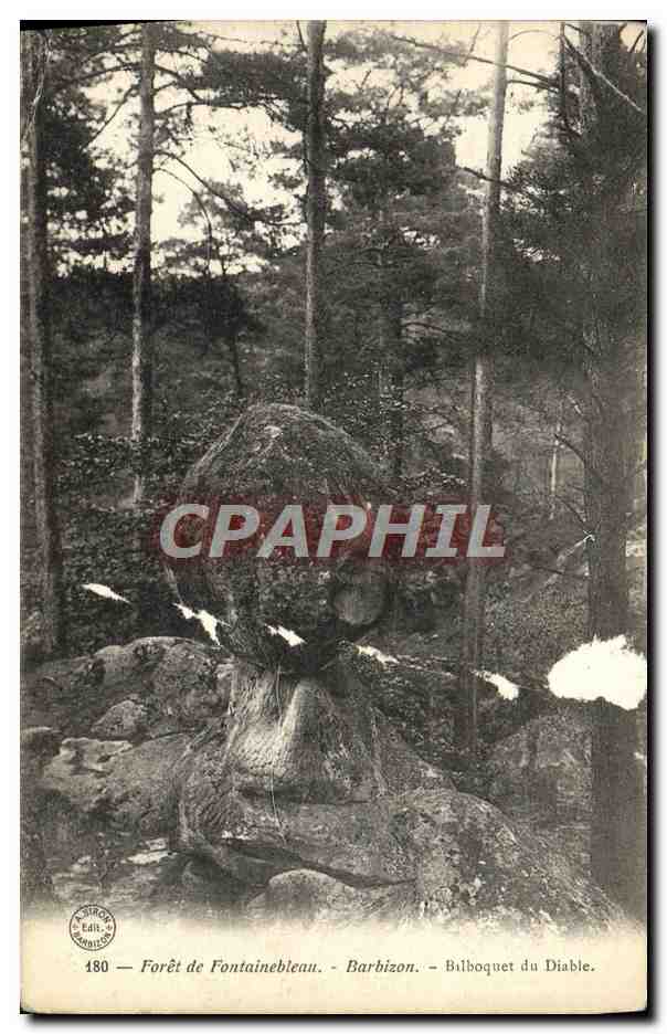 CPA Foret De Fontainebleau Barbizon Bilboquet Du Diable