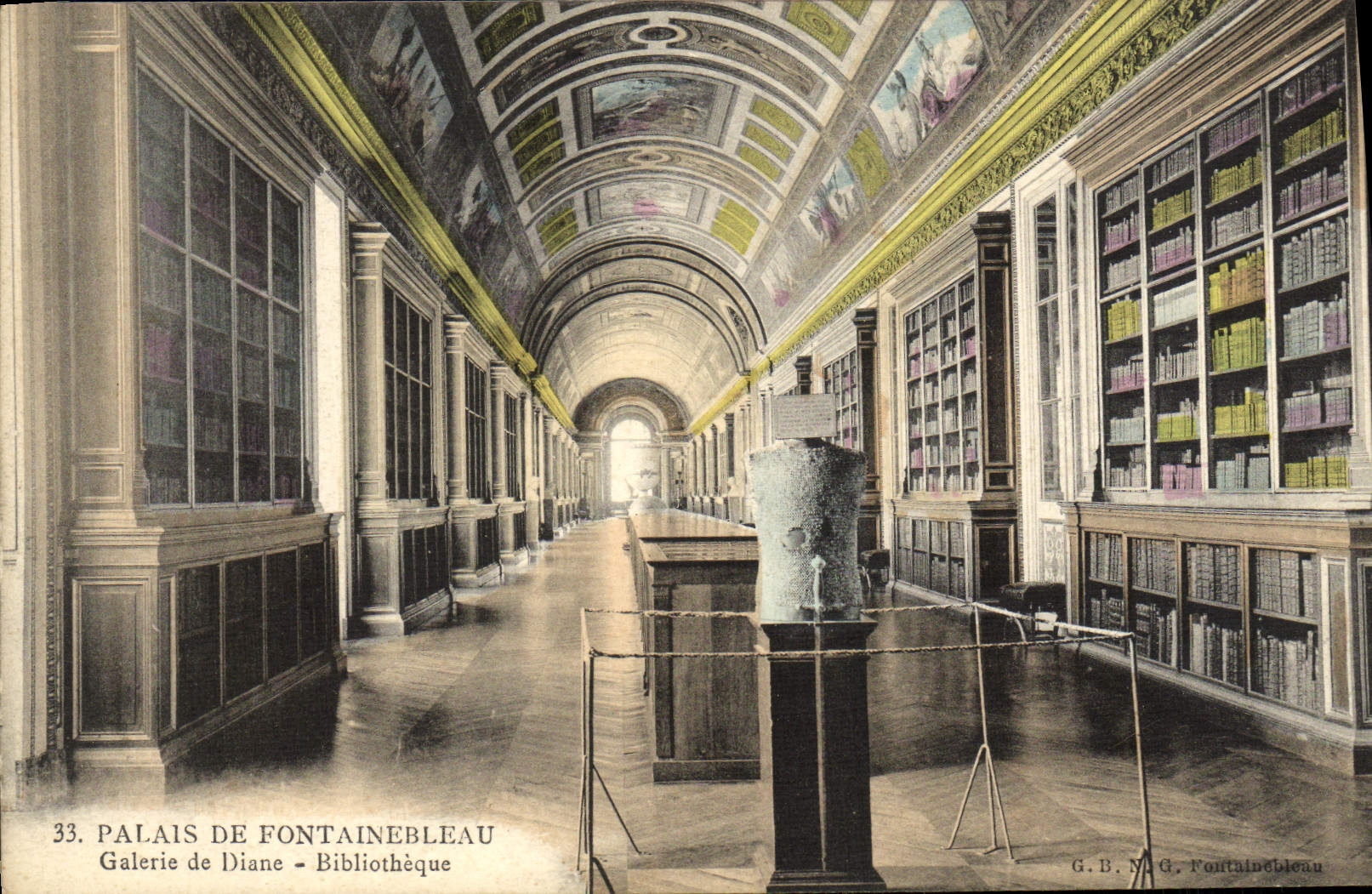 Palazzo di Fontainebleau — Galleria di Diana — Biblioteca — G.B.N.G. Fontainebleau