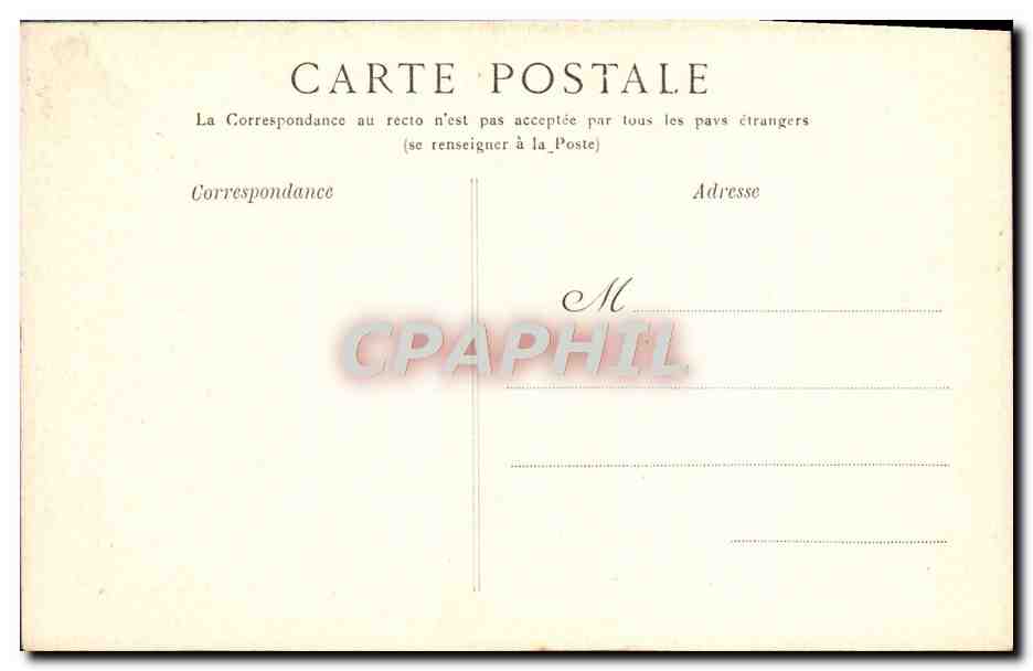 Palacio de Fontainebleau — Gabinete de la Abdicación de Napoleón I — G.B.N.G. Fontainebleau n°26 — Reverso