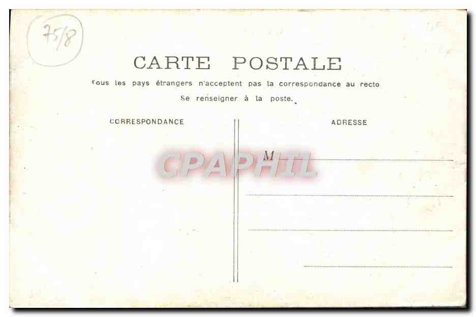 CPA Paris Le Grand Palais — Rückseite