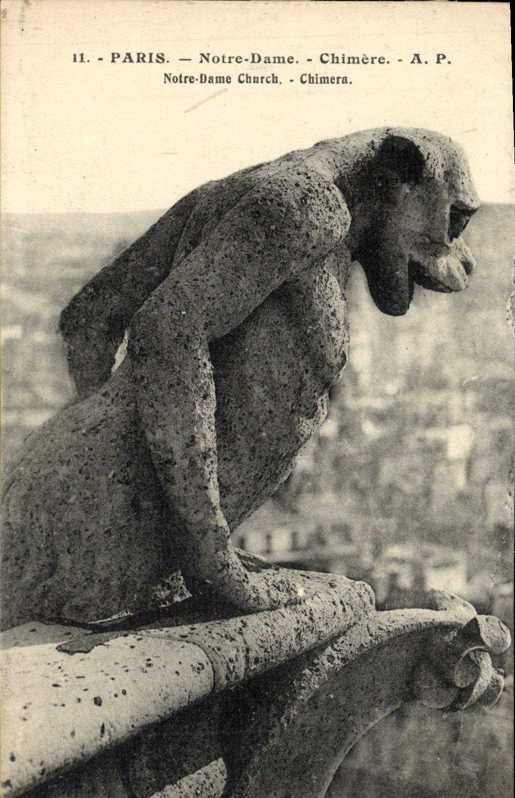 CPA Paris Notre Dame Chimere 