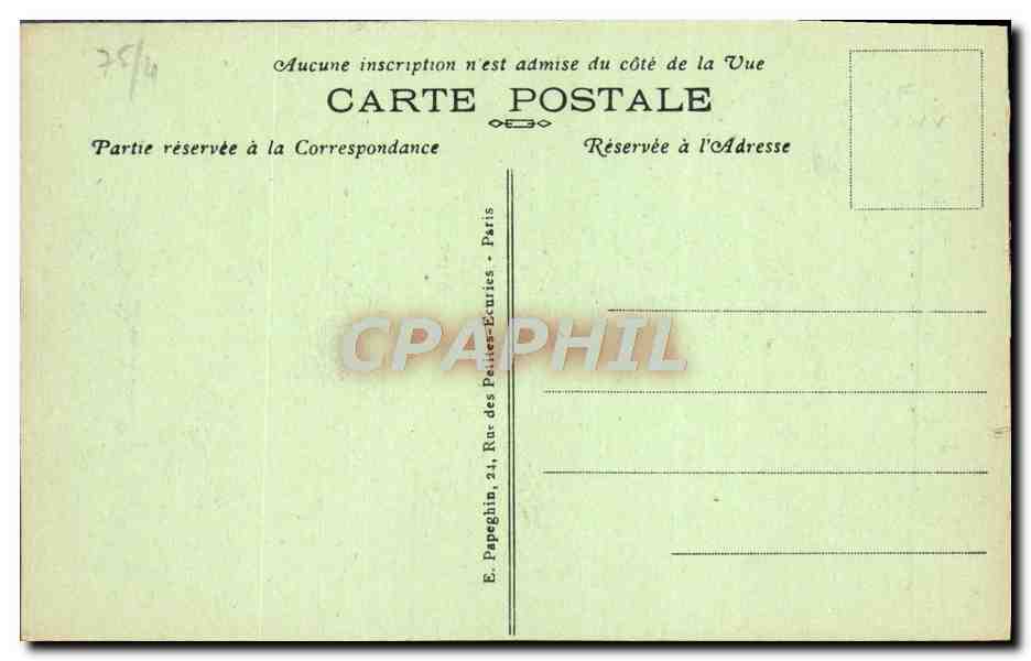 CPA Paris Notre Dame Chimere  — Verso