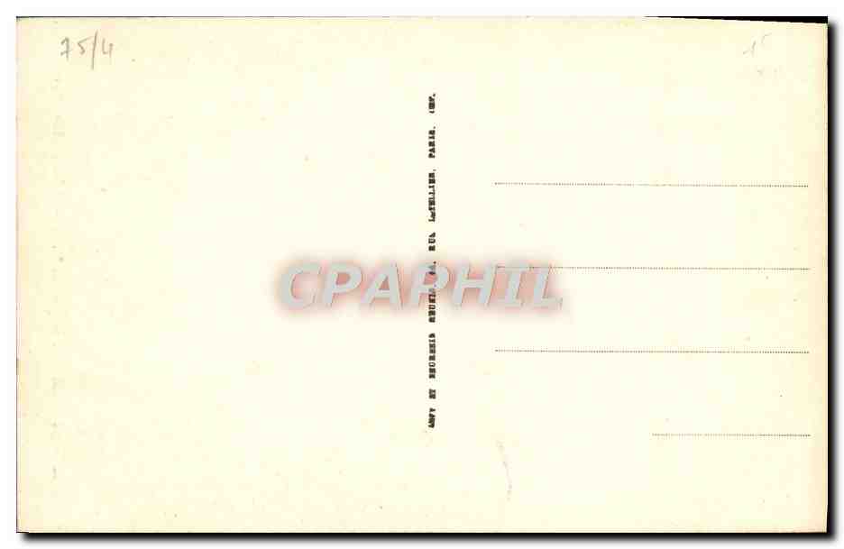 CPA Paris Notre Dame Cote Sud — Verso