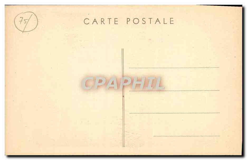 CPA Paris Hotel Carnavalet La Cour — Verso