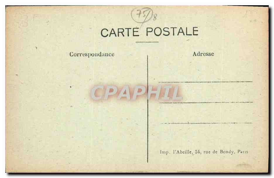 CPA Petit La Madeleine — Verso