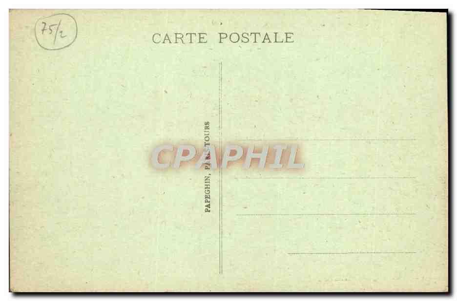 CPA Paris Opera Et Station Du Metro — Verso