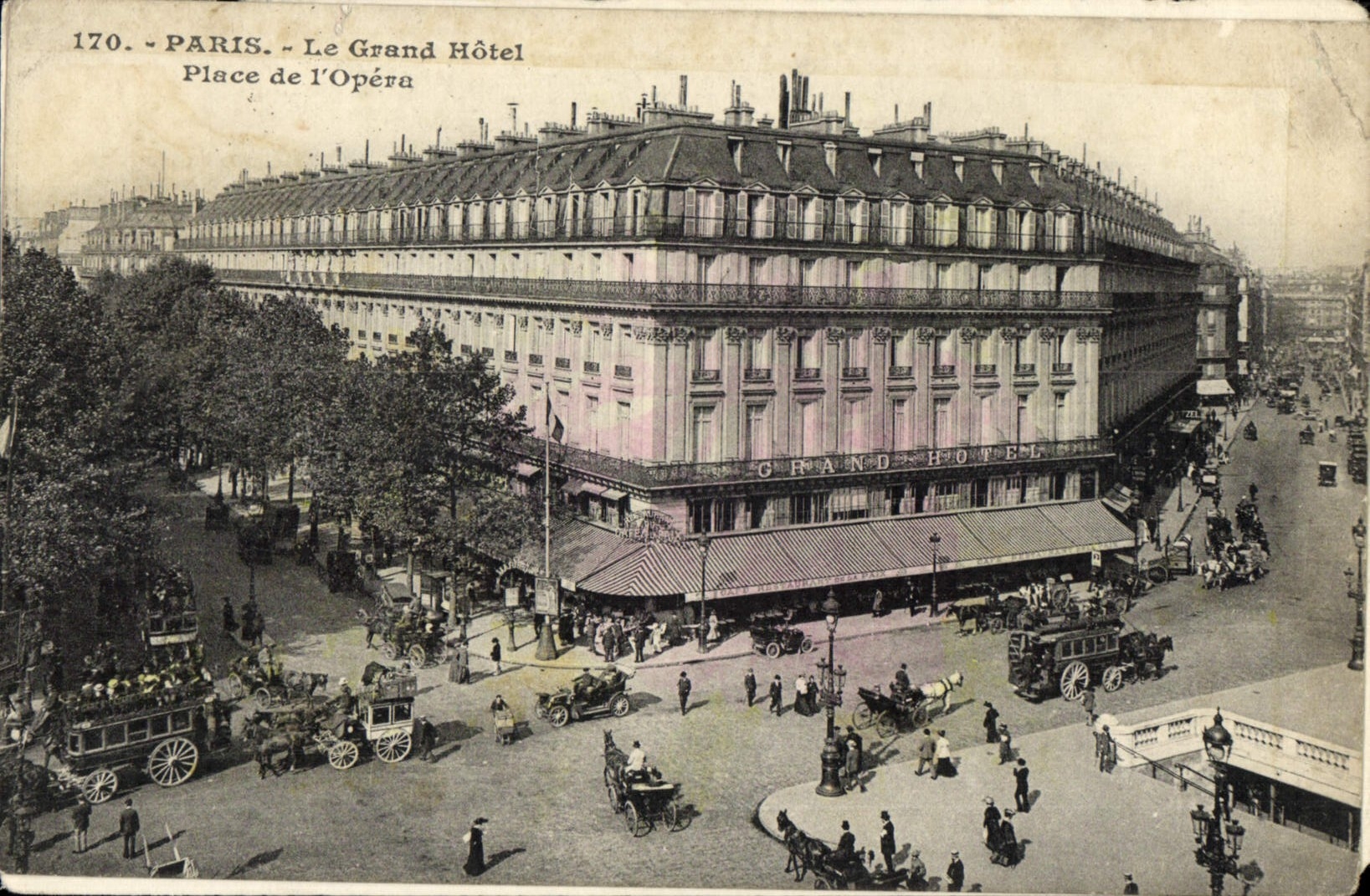 CPA Paris Le Grand Hotel Place De l'Opera