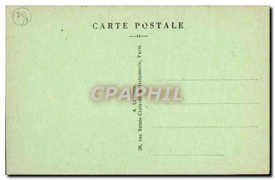CPA Paris Le Trocadero Va Sous La Tour Eiffel — Rückseite
