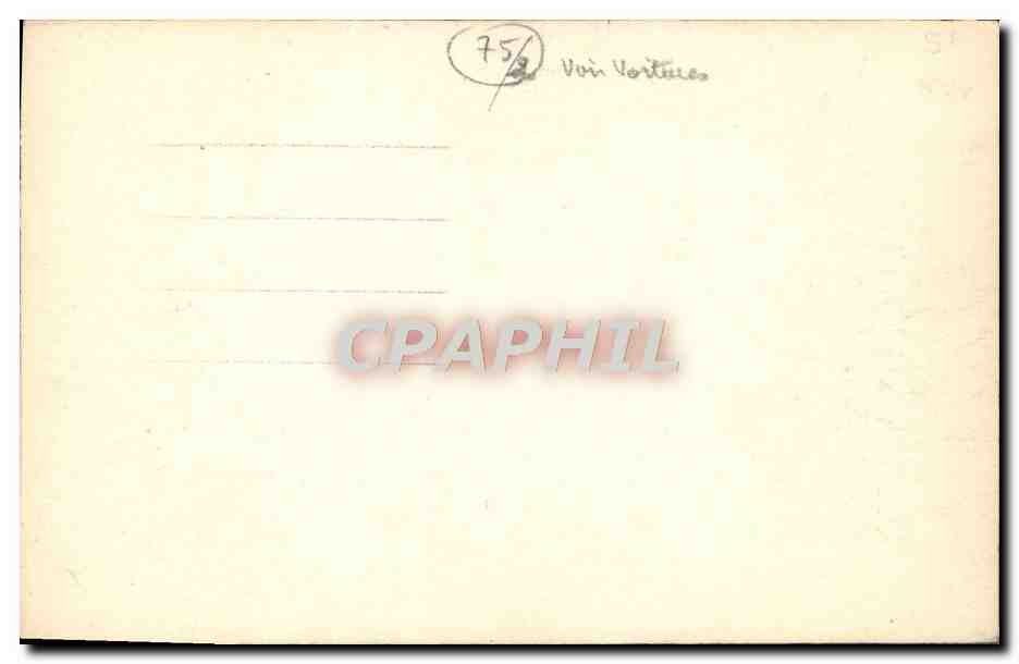 CPA Paris Opera pris de la rue Scribe — Verso