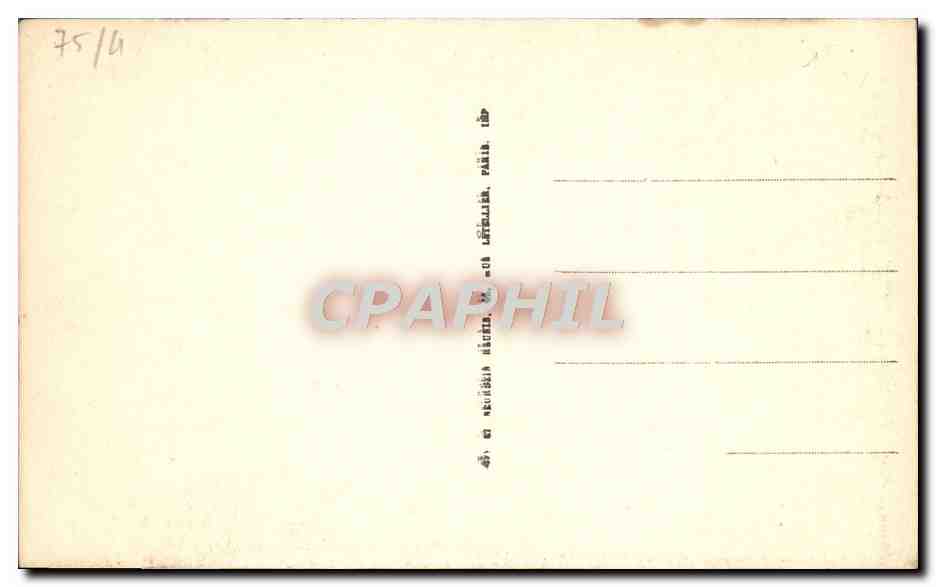 CPA Paris Notre Dame Transept — Verso