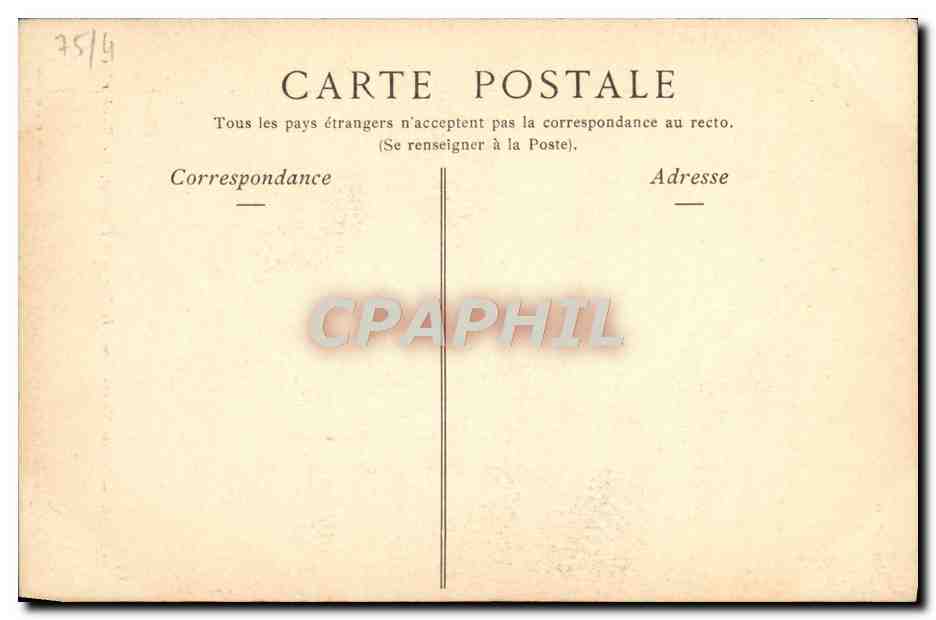 CPA Paris Eglise Notre Dame La Vierge Et l'Enfant Par Bouchardon — Verso