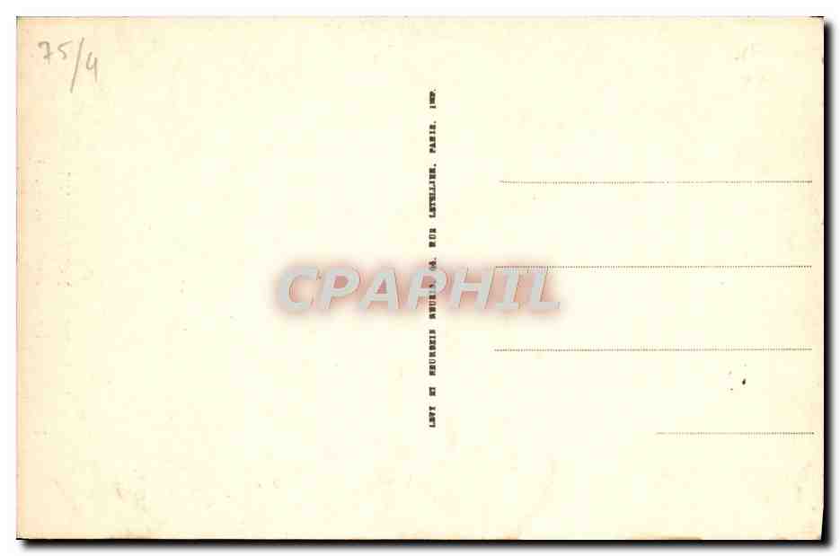 CPA Paris Notre Dame Portail Lateral Nord Du Cloitre — Verso