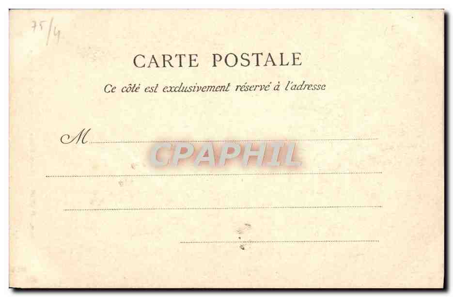 CPA Paris Notre Dame Portail De La Vierge — Rückseite
