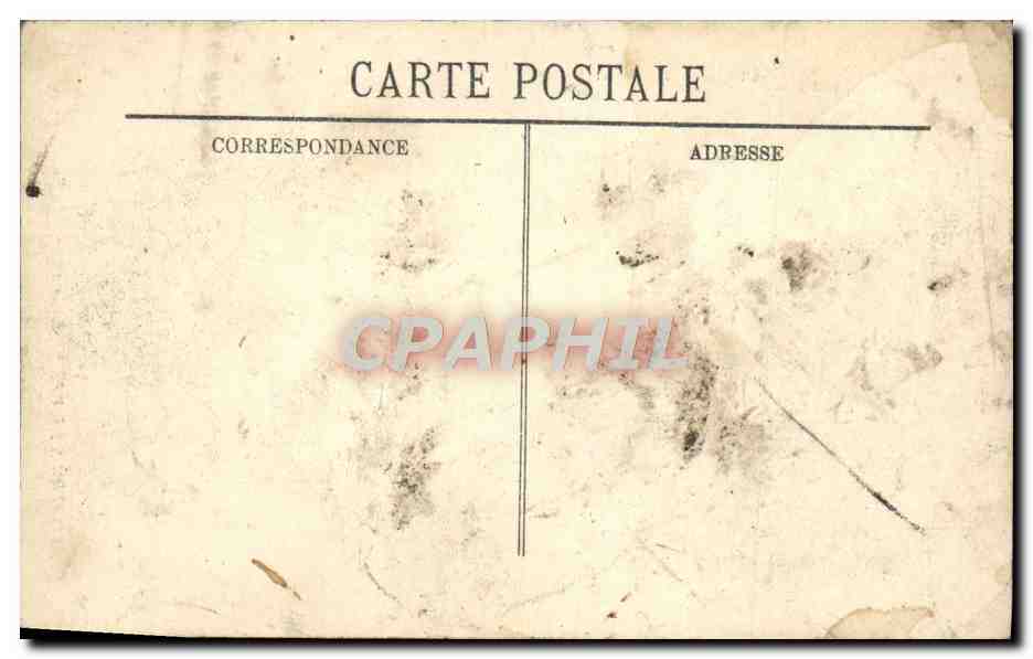 CPA Inondations De Paris La Rue Des Ursins — Rückseite