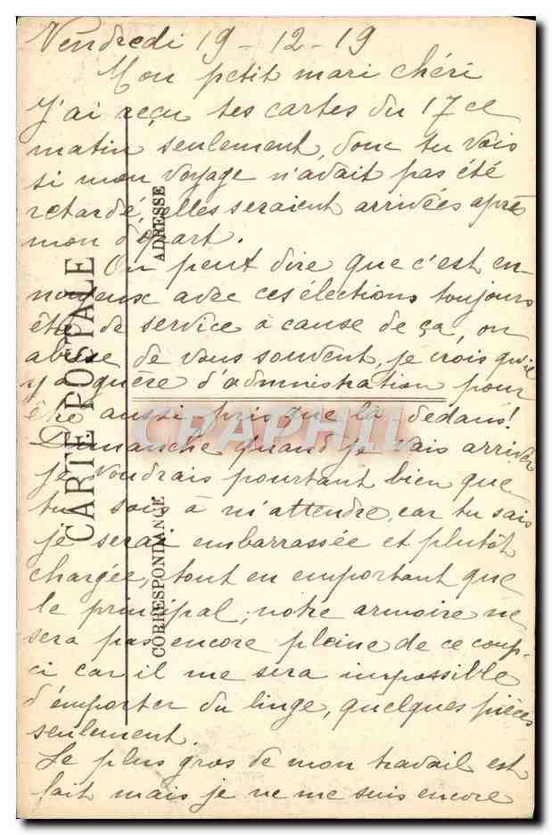 CPA Inondations De Paris Rue De Lyon — Rückseite