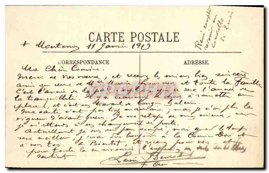 CPA Inondations De Paris La Gare Des Invalides — Rückseite