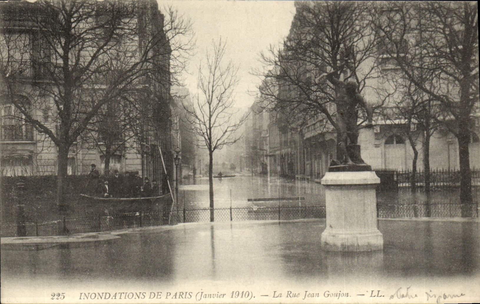 CPA Inondations De Paris La Rue Jean Goujon