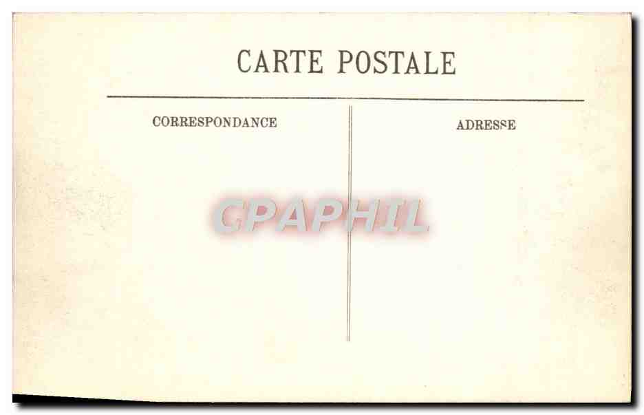 CPA Inondations De Paris Rue Pasquier — Rückseite