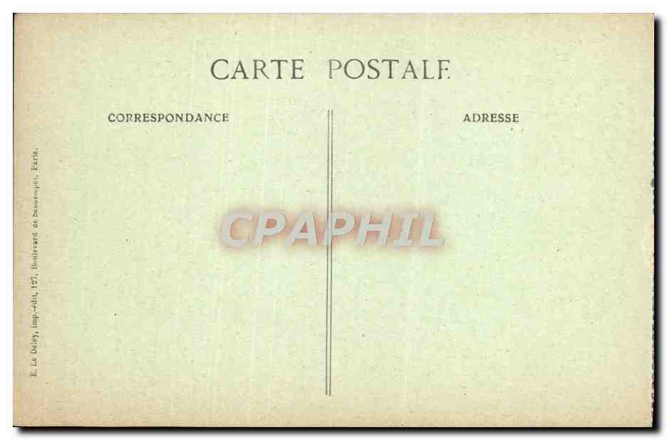 CPA Notre Dame Facade Paris — Verso