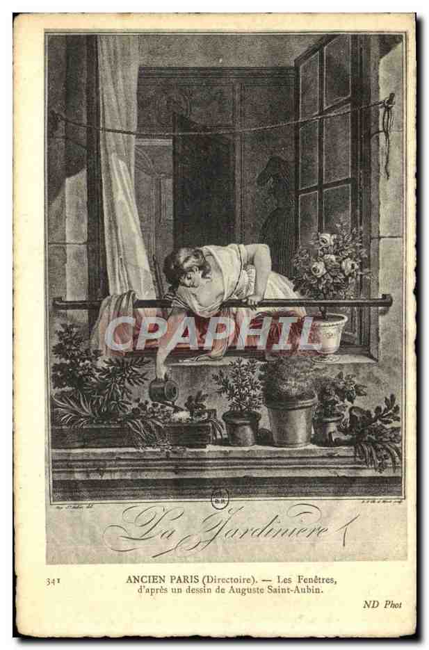 CPA ancien Paris Les Fenetres D'Apres Un Dessin De Auguste Saint Aubin