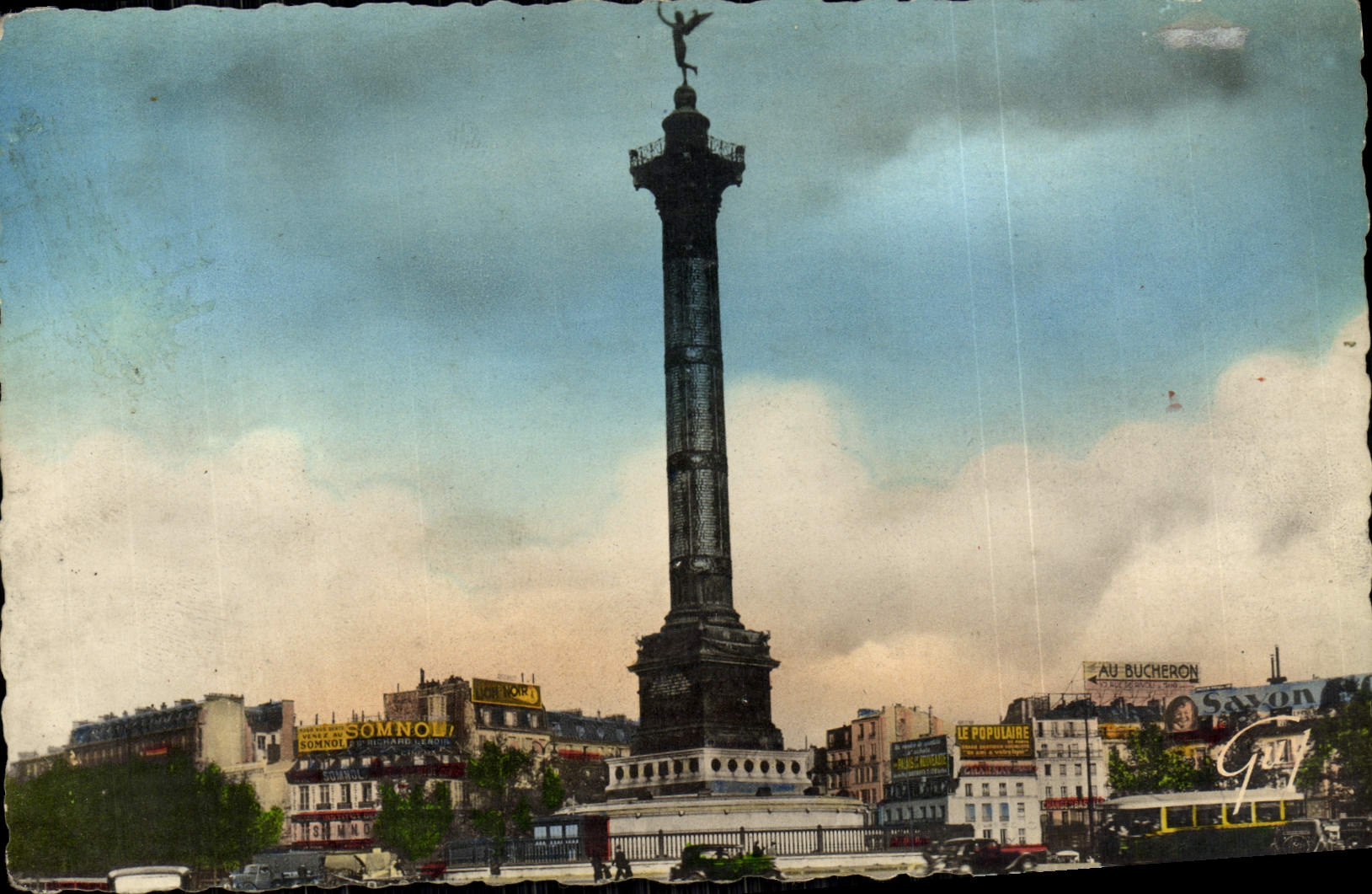 CPA Paris En Ses Merveilles Place De La Bastille Et Colonne De Juillet