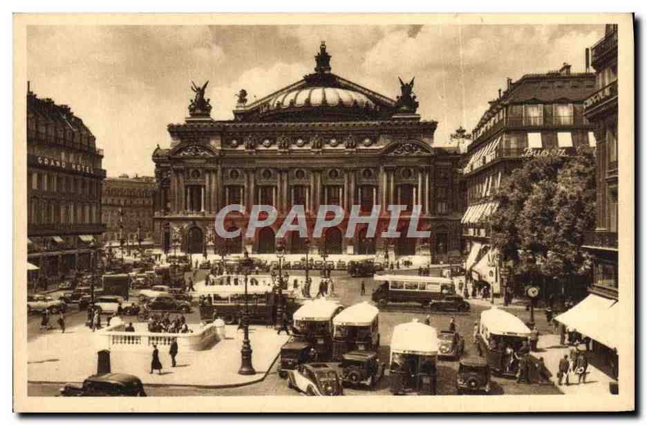 CPA Paris En Flanant Place De L'Opera