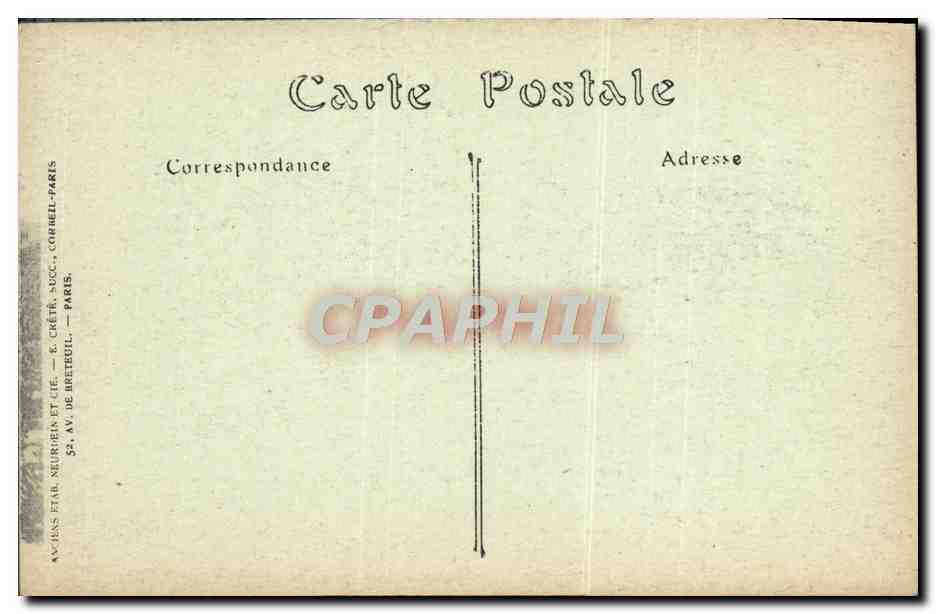 CPA Paris L'Eglise De La Madeleine — Rückseite