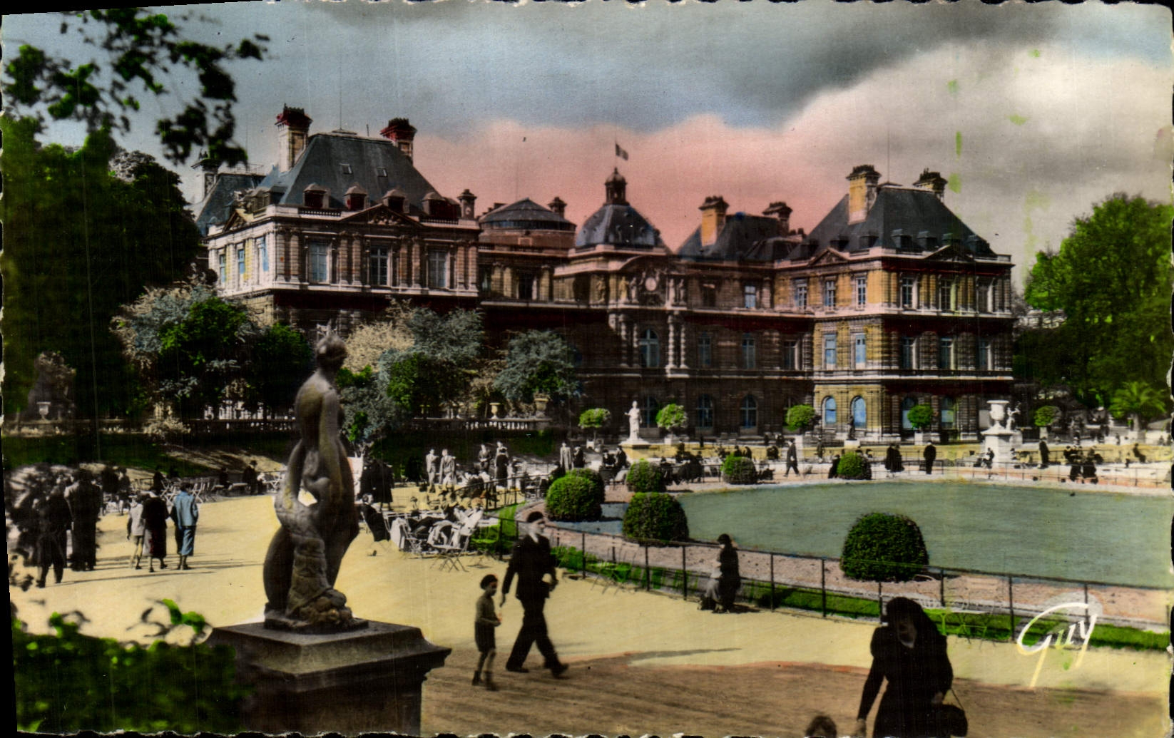 CPM Paris Et Ses Merveilles Jardin Et Palais Du Luxembourg