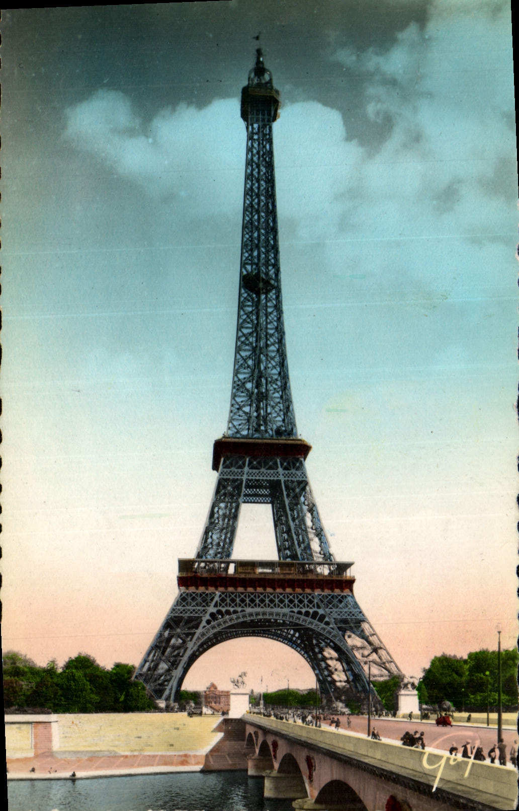 Paris et ses merveilles — Le pont d'Iéna et la tour Eiffel — Éd. Leconte, Paris