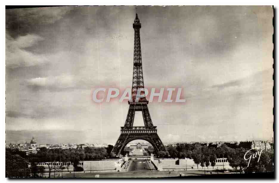 Eiffelturm — Ansicht vom Palais de Chaillot — Éd. GUY, n° 302
