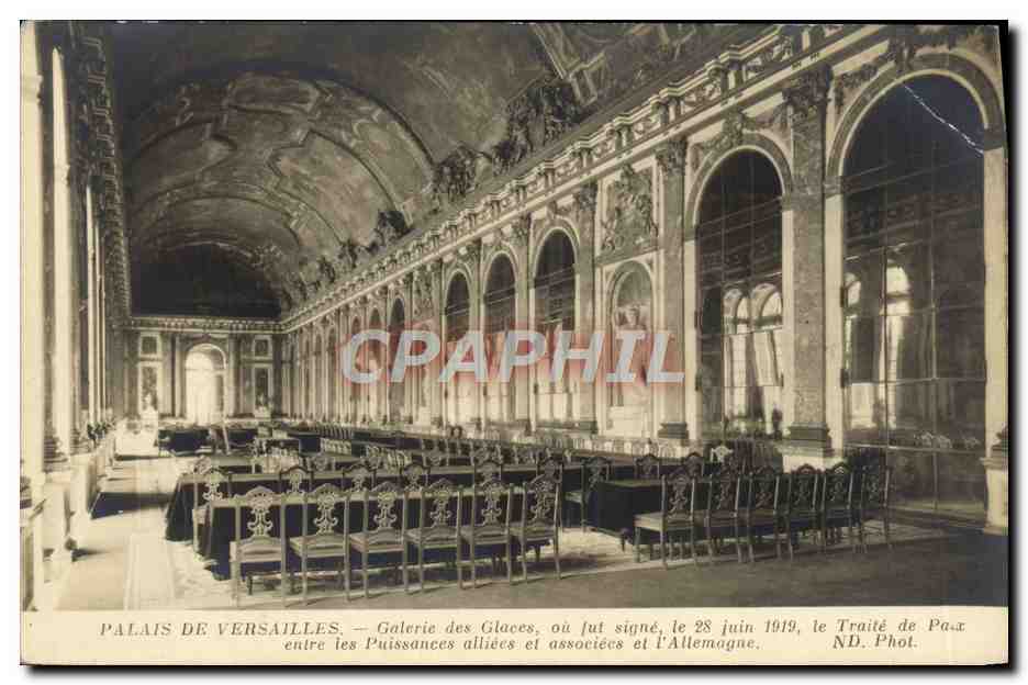 CPA Palais De Versailles Galerie Des Glaces