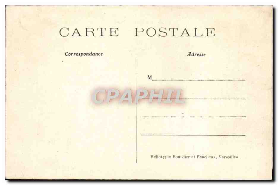 CPA Palais De Versailles L'Orangerie — Verso