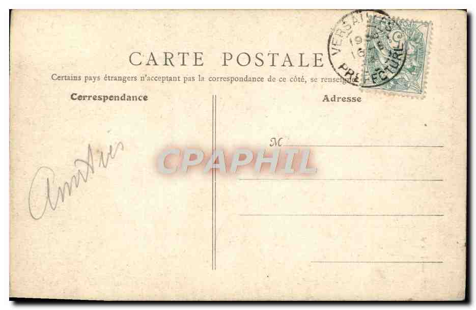 CPA Versailles Parc De Trianon Un Coin De La Laiterie De Marie Antoinette — Rückseite