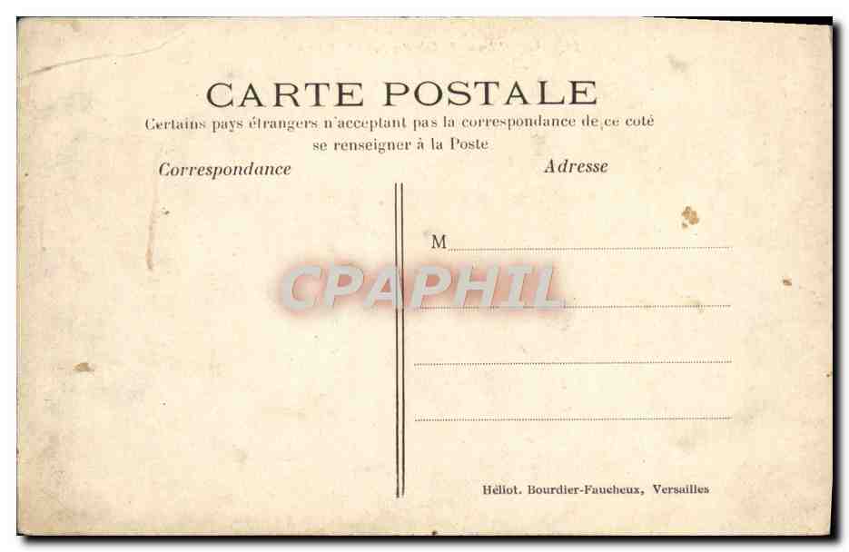 CPA Versailles Palais Du Petit Trianon — Back