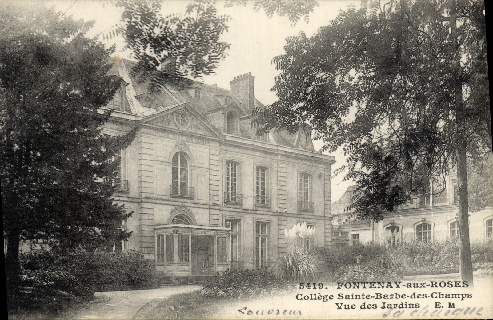 CPA Fontenay Aux Roses College Sainte Barbe Des Champs Vue Des Jardins