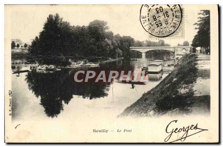 CPA Neuilly Le Pont