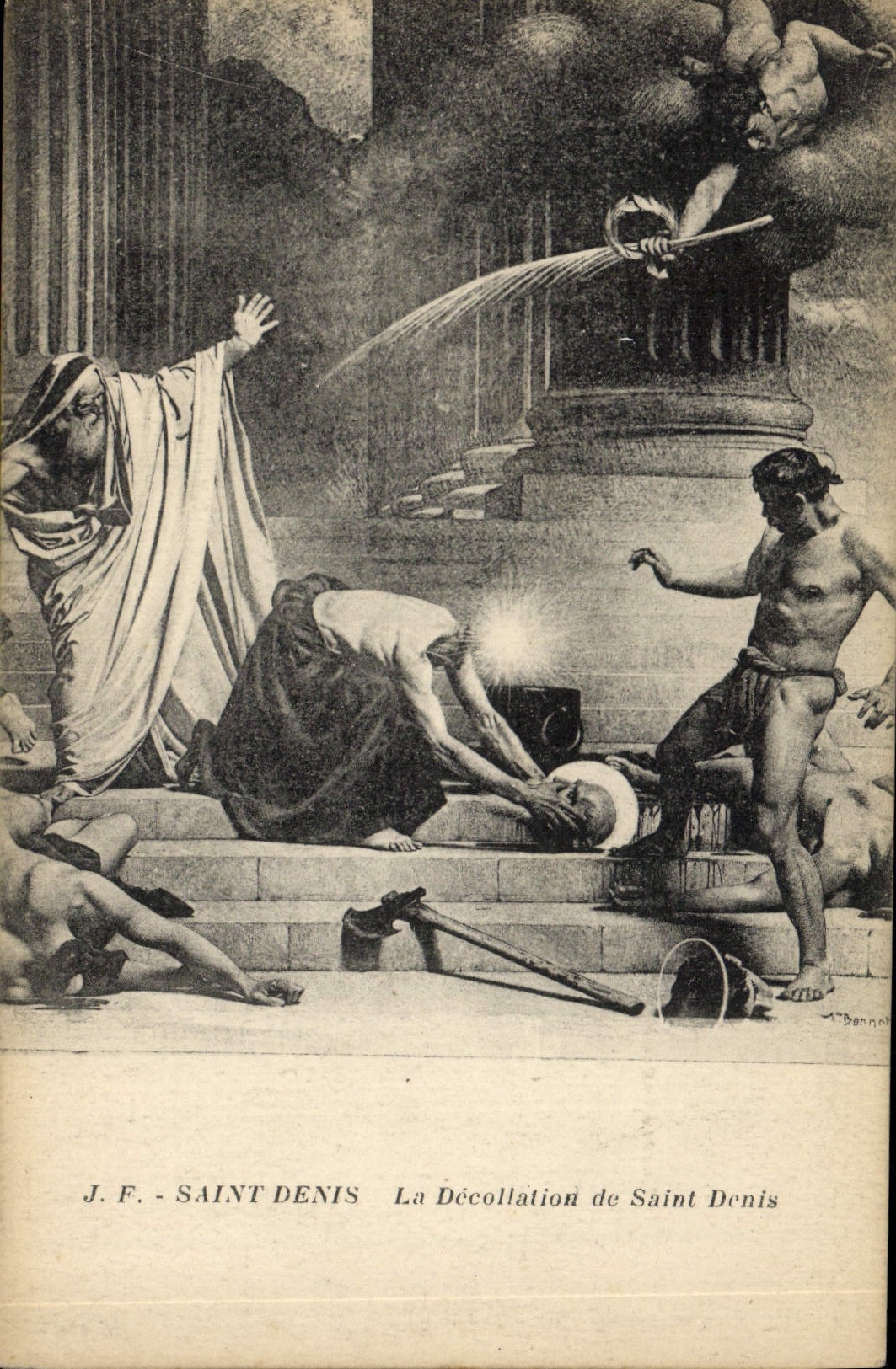 Saint Denis — La Décollation de Saint Denis — J.F. / A. Banne - Recto