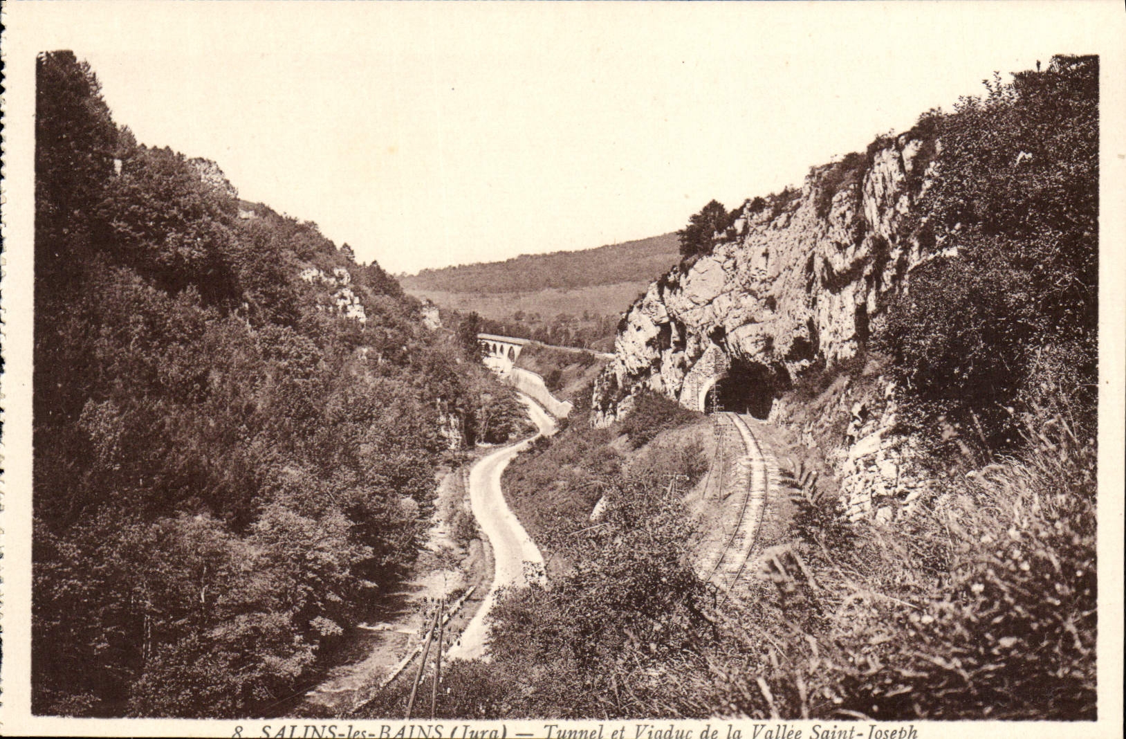 Salins-les-Bains (Jura) — Tunnel et Viaduc de la Vallée Saint-Joseph